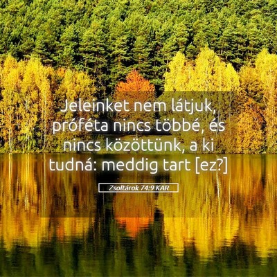 Picture 05 - Zsoltárok 74:9 KAR - Jeleinket nem látjuk, próféta nincs többé, - Bible Verse Picture