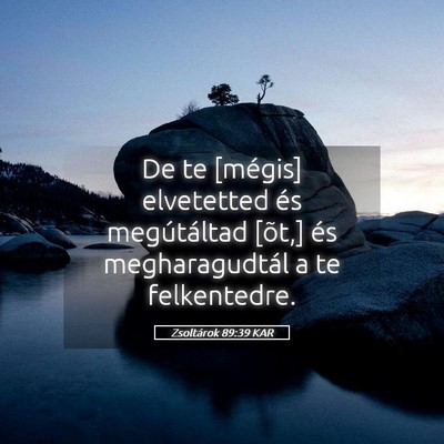 Picture 05 - Zsoltárok 89:39 KAR - De te [mégis] elvetetted és megútáltad [õt,] - Bible Verse Picture