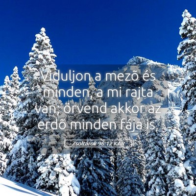 Picture 05 - Zsoltárok 96:12 KAR - Viduljon a mezõ és minden, a mi rajta van; - Bible Verse Picture