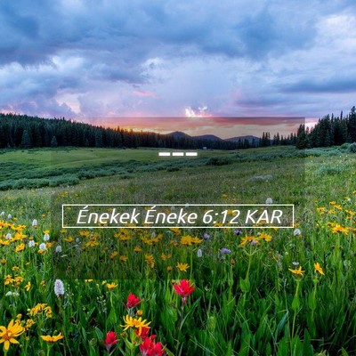 Picture 05 - Énekek Éneke 6:12 KAR -  - Bible Verse Picture