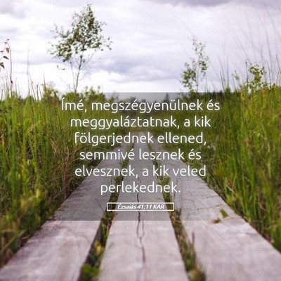 Picture 05 - Ézsaiás 41:11 KAR - Ímé, megszégyenülnek és meggyaláztatnak, a - Bible Verse Picture
