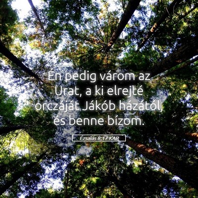 Picture 05 - Ézsaiás 8:17 KAR - Én pedig várom az Urat, a ki elrejté - Bible Verse Picture