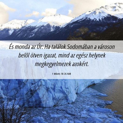 Picture 06 - 1 Mózes 18:26 KAR - És monda az Úr: Ha találok Sodomában a - Bible Verse Picture