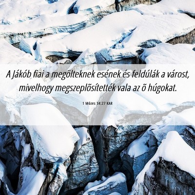 Picture 06 - 1 Mózes 34:27 KAR - A Jákób fiai a megölteknek esének és - Bible Verse Picture