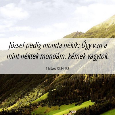 Picture 06 - 1 Mózes 42:14 KAR - József pedig monda nékik: Úgy van a mint - Bible Verse Picture