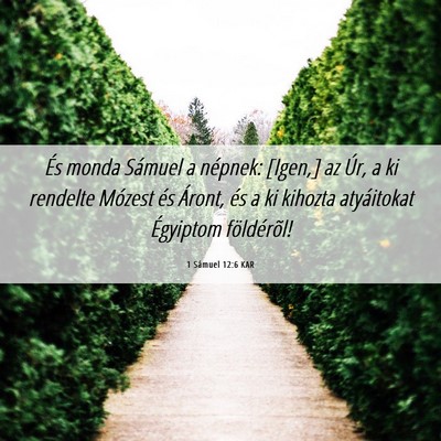 Picture 06 - 1 Sámuel 12:6 KAR - És monda Sámuel a népnek: [Igen,] az Úr, a ki - Bible Verse Picture