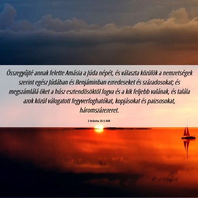 Picture 06 - 2 Krónika 25:5 KAR - Összegyûjté annak felette Amásia a Júda - Bible Verse Picture