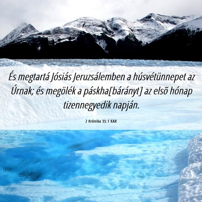 Picture 06 - 2 Krónika 35:1 KAR - És megtartá Jósiás Jeruzsálemben a - Bible Verse Picture