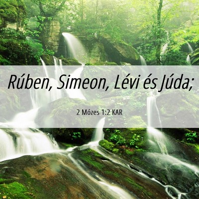 Picture 06 - 2 Mózes 1:2 KAR - Rúben, Simeon, Lévi és - Bible Verse Picture