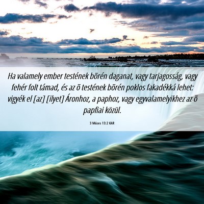 Picture 06 - 3 Mózes 13:2 KAR - Ha valamely ember testének bõrén daganat, vagy - Bible Verse Picture