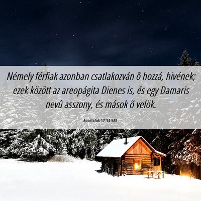 Picture 06 - Apostolok 17:34 KAR - Némely férfiak azonban csatlakozván õ hozzá, - Bible Verse Picture
