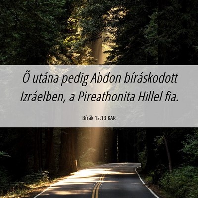 Picture 06 - Bírák 12:13 KAR - Õ utána pedig Abdon bíráskodott Izráelben, a - Bible Verse Picture