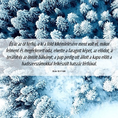Picture 06 - Bírák 18:17 KAR - És az az öt férfiú, a ki a föld - Bible Verse Picture