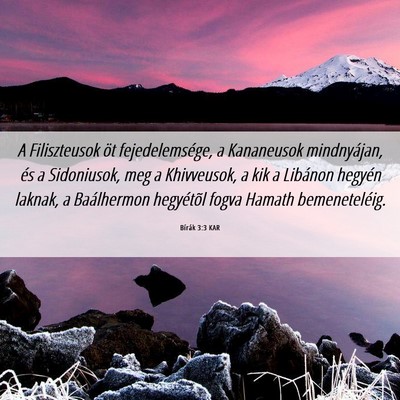 Picture 06 - Bírák 3:3 KAR - A Filiszteusok öt fejedelemsége, a Kananeusok - Bible Verse Picture