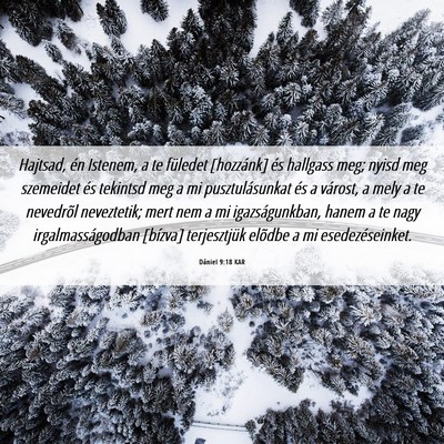 Picture 06 - Dániel 9:18 KAR - Hajtsad, én Istenem, a te füledet [hozzánk] - Bible Verse Picture