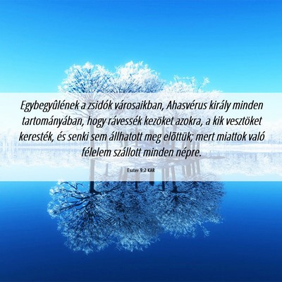 Picture 06 - Eszter 9:2 KAR - Egybegyûlének a zsidók városaikban, - Bible Verse Picture