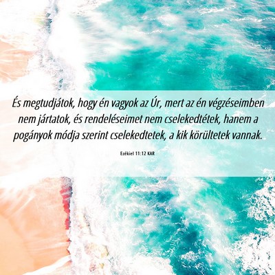 Picture 06 - Ezékiel 11:12 KAR - És megtudjátok, hogy én vagyok az Úr, mert az - Bible Verse Picture