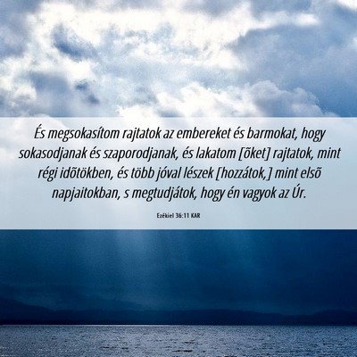 Picture 06 - Ezékiel 36:11 KAR - És megsokasítom rajtatok az embereket és - Bible Verse Picture