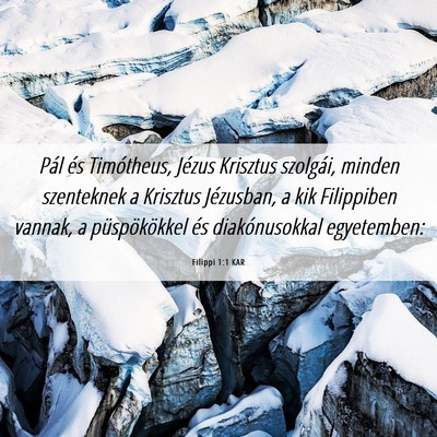 Picture 06 - Filippi 1:1 KAR - Pál és Timótheus, Jézus Krisztus szolgái, - Bible Verse Picture
