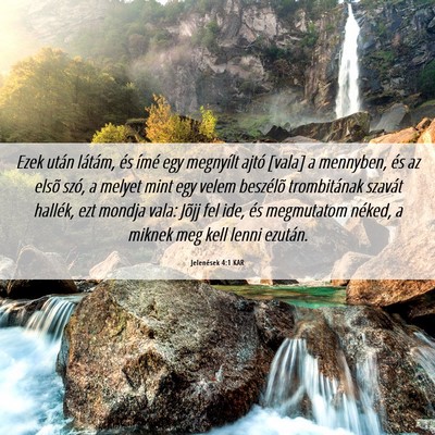 Picture 06 - Jelenések 4:1 KAR - Ezek után látám, és ímé egy megnyílt ajtó - Bible Verse Picture