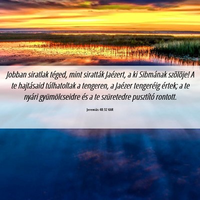 Picture 06 - Jeremiás 48:32 KAR - Jobban siratlak téged, mint siratták Jaézert, - Bible Verse Picture