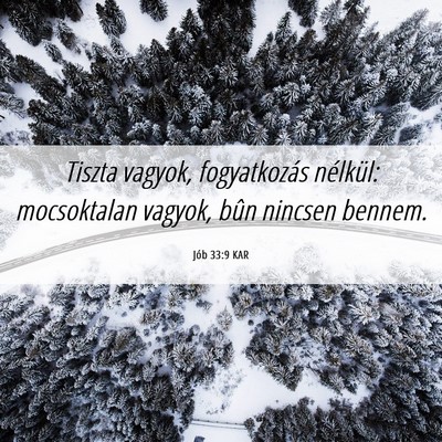 Picture 06 - Jób 33:9 KAR - Tiszta vagyok, fogyatkozás nélkül: mocsoktalan - Bible Verse Picture