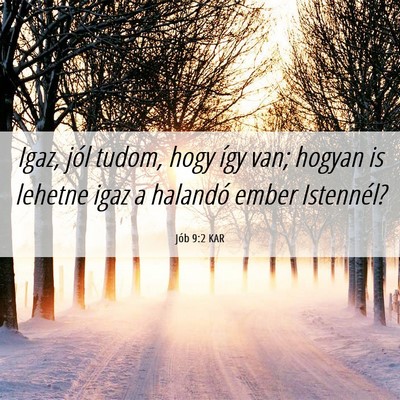 Picture 06 - Jób 9:2 KAR - Igaz, jól tudom, hogy így van; hogyan is - Bible Verse Picture