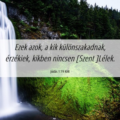 Picture 06 - Júdás 1:19 KAR - Ezek azok, a kik különszakadnak, érzékiek, - Bible Verse Picture