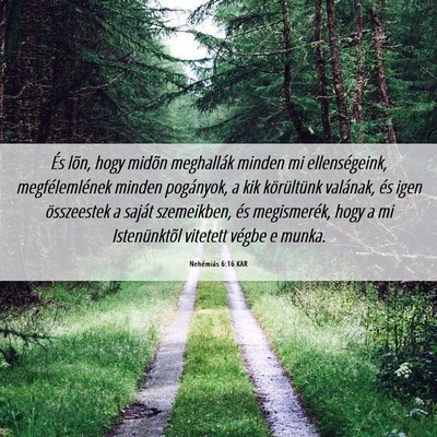 Picture 06 - Nehémiás 6:16 KAR - És lõn, hogy midõn meghallák minden mi - Bible Verse Picture