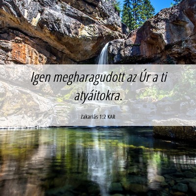 Picture 06 - Zakariás 1:2 KAR - Igen megharagudott az Úr a ti - Bible Verse Picture