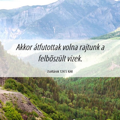 Picture 06 - Zsoltárok 124:5 KAR - Akkor átfutottak volna rajtunk a felbõszült - Bible Verse Picture