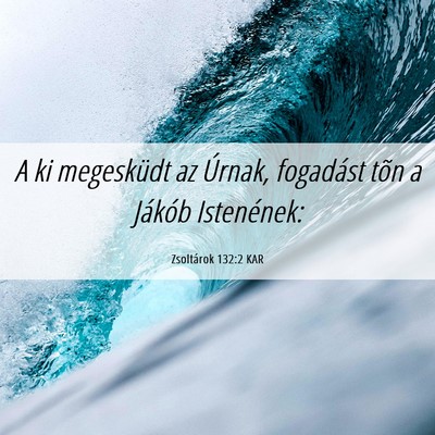 Picture 06 - Zsoltárok 132:2 KAR - A ki megesküdt az Úrnak, fogadást tõn a - Bible Verse Picture