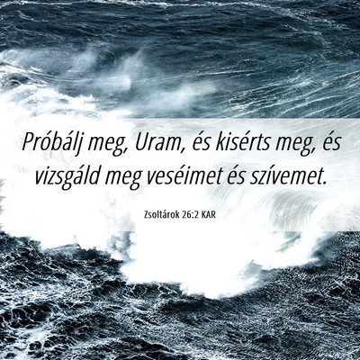 Picture 06 - Zsoltárok 26:2 KAR - Próbálj meg, Uram, és kisérts meg, és - Bible Verse Picture