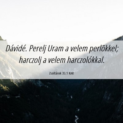 Picture 06 - Zsoltárok 35:1 KAR - Dávidé. Perelj Uram a velem perlõkkel; - Bible Verse Picture