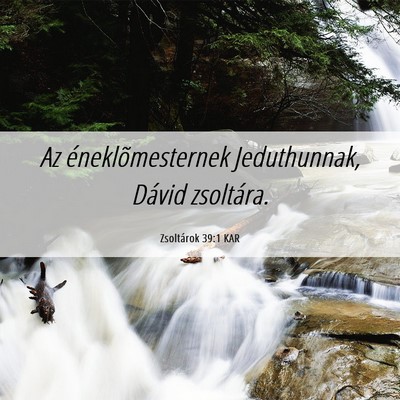 Picture 06 - Zsoltárok 39:1 KAR - Az éneklõmesternek Jeduthunnak, Dávid - Bible Verse Picture