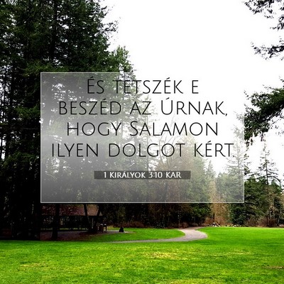 Picture 07 - 1 Királyok 3:10 KAR - És tetszék e beszéd az Úrnak, hogy Salamon - Bible Verse Picture