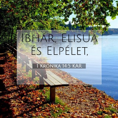 Picture 07 - 1 Krónika 14:5 KAR - Ibhár, Elisua és - Bible Verse Picture