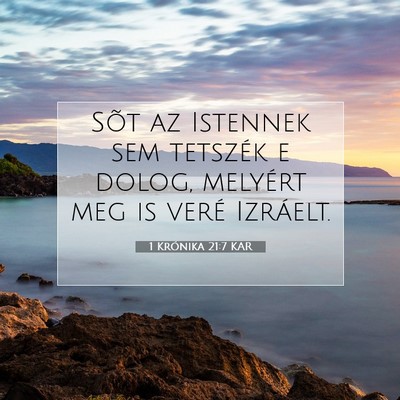 Picture 07 - 1 Krónika 21:7 KAR - Sõt az Istennek sem tetszék e dolog, melyért - Bible Verse Picture