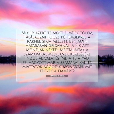 Picture 07 - 1 Sámuel 10:2 KAR - Mikor azért te most elmégy tõlem, találkozni - Bible Verse Picture