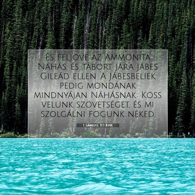Picture 07 - 1 Sámuel 11:1 KAR - És feljöve az Ammonita Náhás, és tábort - Bible Verse Picture