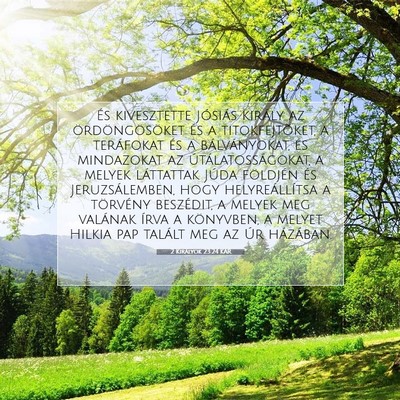 Picture 07 - 2 Királyok 23:24 KAR - És kivesztette Jósiás király az - Bible Verse Picture