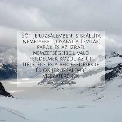 Picture 07 - 2 Krónika 19:8 KAR - Sõt Jeruzsálemben is beállíta némelyeket - Bible Verse Picture