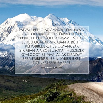 Picture 07 - 2 Sámuel 10:6 KAR - Látván pedig az Ammon fiai, hogy gyûlöltekké - Bible Verse Picture