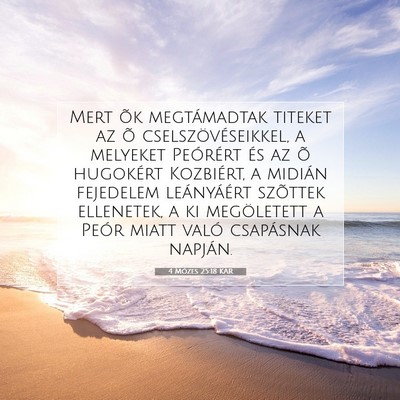 Picture 07 - 4 Mózes 25:18 KAR - Mert õk megtámadtak titeket az õ - Bible Verse Picture