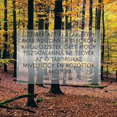 Picture 07 - 4 Mózes 5:3 KAR - Ûzzétek azt ki akár férfi, akár asszony; a - Bible Verse Picture