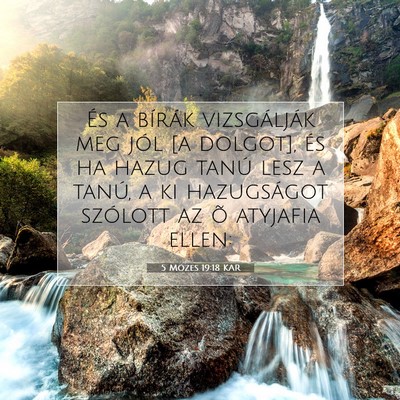 Picture 07 - 5 Mózes 19:18 KAR - És a bírák vizsgálják meg jól [a dolgot], - Bible Verse Picture