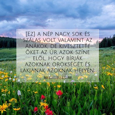 Picture 07 - 5 Mózes 2:21 KAR - [Ez] a nép nagy, sok és szálas volt, valamint - Bible Verse Picture