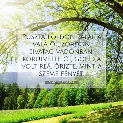 Picture 07 - 5 Mózes 32:10 KAR - Puszta földön találta vala õt, zordon, - Bible Verse Picture