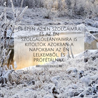 Picture 07 - Apostolok 2:18 KAR - És épen az én szolgáimra és az én - Bible Verse Picture