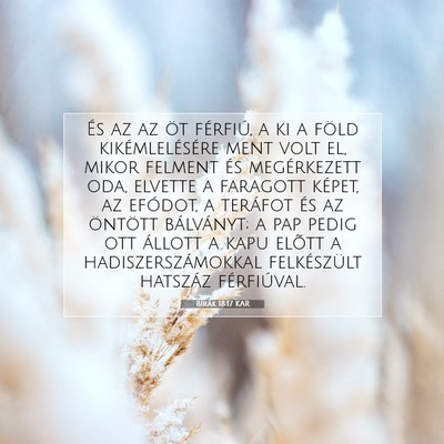 Picture 07 - Bírák 18:17 KAR - És az az öt férfiú, a ki a föld - Bible Verse Picture